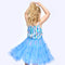 Stripe Tutu Dress w/ Mermaid Tail Trim Detail-Dress-Hannah Banana-12M-BLUE MULTI-Urbanheer