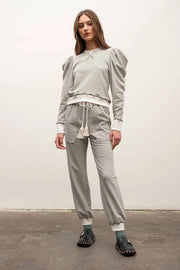 Striped Contrast Set-Set-Moon River-S-OLIVE MULTI-Urbanheer