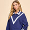 Striped Detail Quarter Zip Sweater-Sweater-TCEC-S-NAVY-Urbanheer