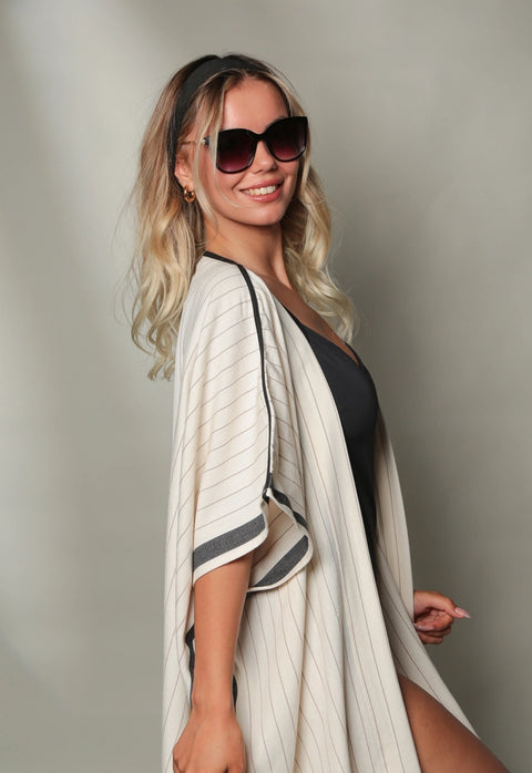 Striped Kimono and Cover Up-Kimono-Moa-One Size-Urbanheer