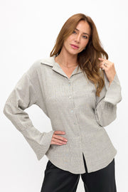 Striped Long Sleeve Top-Tops-Reneecollection-Small-BLACK/IVORY-Urbanheer