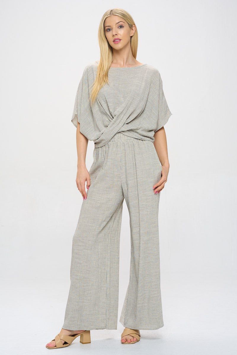 Striped Print Top with Crossover Front Detail-New Arrival-Reneecollection-Small-WHITE/BLACK-Urbanheer