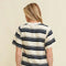 Striped Short Sleeve Midi Dress Navy-Dress-Cloud Ten-S-Navy-Urbanheer
