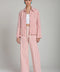 Striped Stretch Cotton Wide Leg Pants