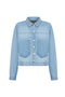 Studded Jean Jacket-Jacket-NOCTURNE-XS-Ice Blue-Urbanheer