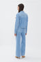 Studded Jean Jacket-Jacket-NOCTURNE-XS-Ice Blue-Urbanheer