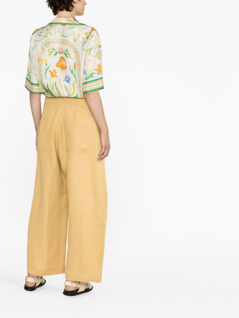 Studio Nicholson Pre Conscious Criteria page Wide leg cropped cotton trousers