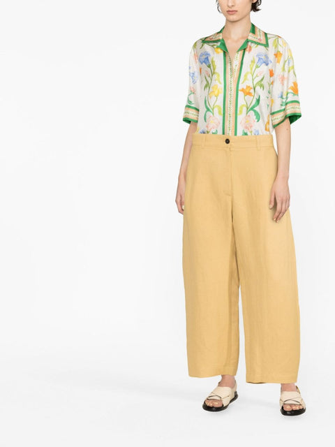 Studio Nicholson Pre Conscious Criteria page Wide leg cropped cotton trousers