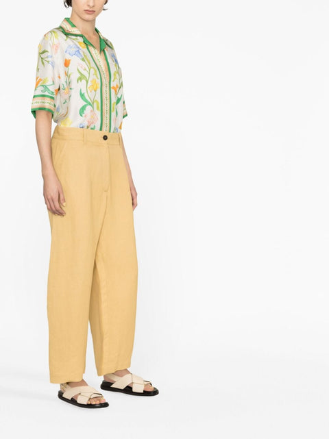 Studio Nicholson Pre Conscious Criteria page Wide leg cropped cotton trousers