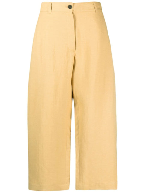 Studio Nicholson Pre Conscious Criteria page Wide leg cropped cotton trousers