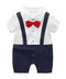 Style Summer Baby Boy girl Rompers 100% Cotton Gentleman Romper Toddler Kids Jumpsuits For Boys