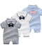 Style Summer Baby Boy girl Rompers 100% Cotton Gentleman Romper Toddler Kids Jumpsuits For Boys