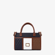 Sublime Handbag-Bag-Cavalinho Canada & USA-* 10.2in x 3.9in x 7.1in * 26.0cm x 10.0cm x 18.0cm-Navy / White / Brown-Urbanheer