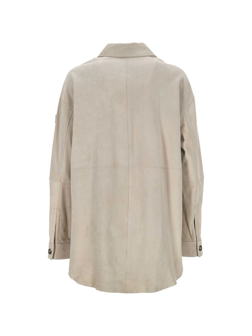 Suede Leather Button Jacket for Comfort