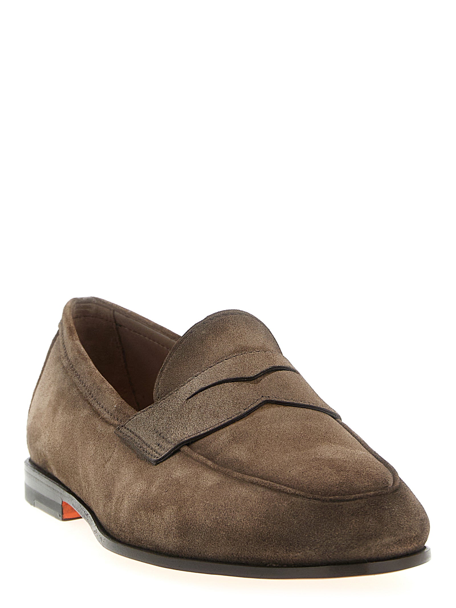 Suede Loafers with Comfortable Leather Sole