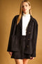 Suede Oversized Blazer