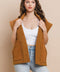 Suede Oversized Open Vest-Vest-TCEC-S-CAMEL-Urbanheer