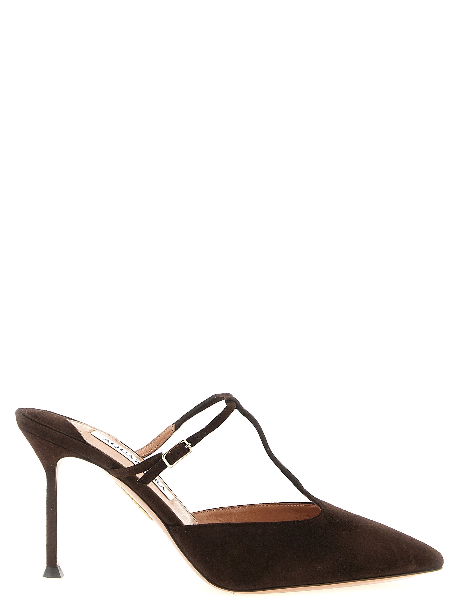 Suede Pointed Toe Stiletto Mules