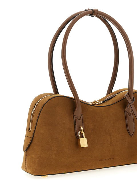 Suede Shoulder Bag with Breathable Hemp Lining