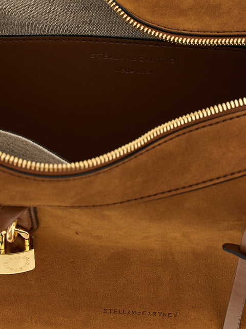 Suede Shoulder Bag with Breathable Hemp Lining