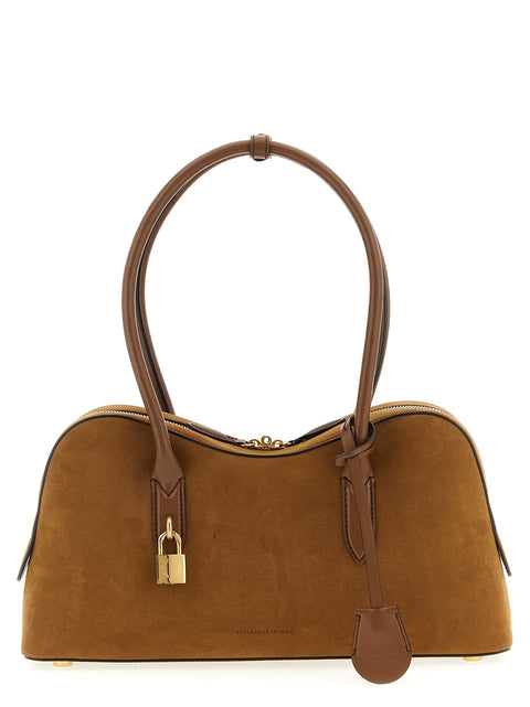 Suede Shoulder Bag with Breathable Hemp Lining
