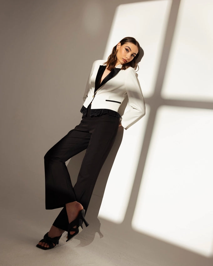 Suit with Contrasting Lapels and Lace-Suit-Miawhitemilano-S-Urbanheer
