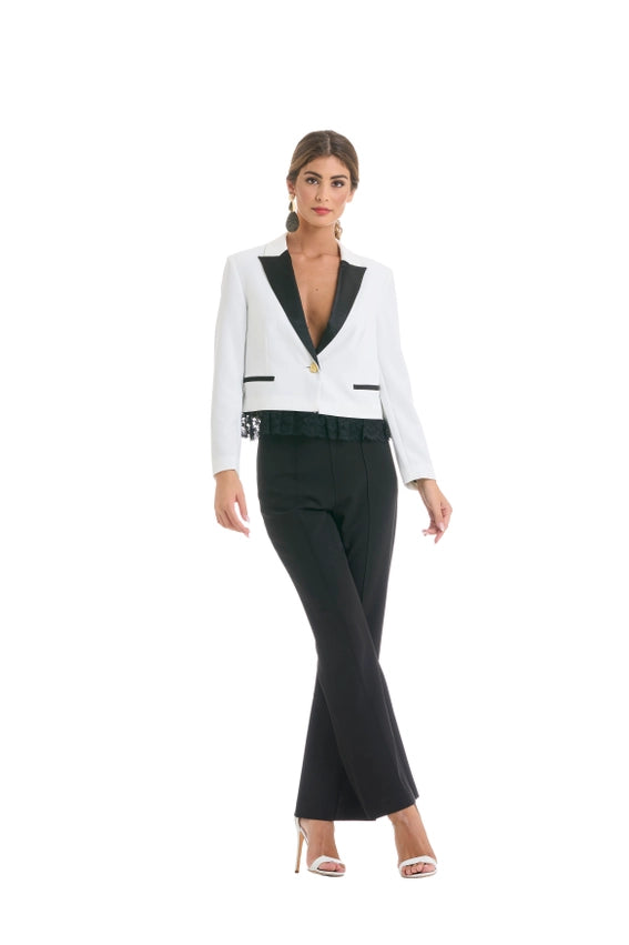 Suit with Contrasting Lapels and Lace-Suit-Miawhitemilano-S-Urbanheer