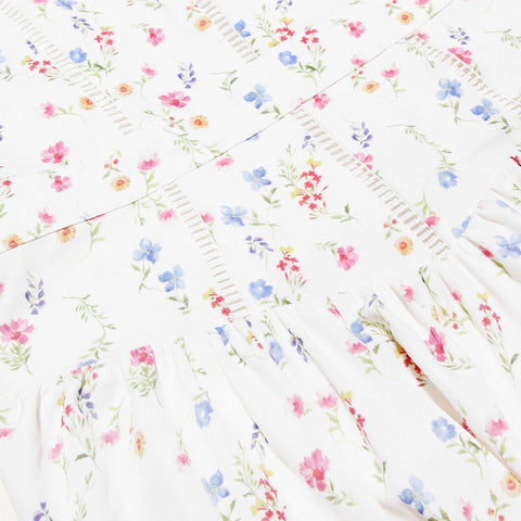 Summer Sexy Floral Print Cinched Waist Strap Maxi Dress-Dress-Rosa Clothing-XS-White-Urbanheer