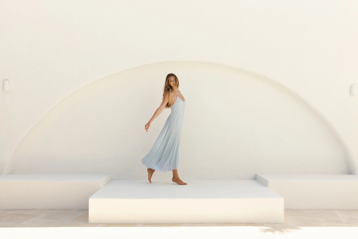 Sunseeker Dress - Blue Powder-Dress-BEFORE ANYONE ELSE-L-Blue Powder-Urbanheer