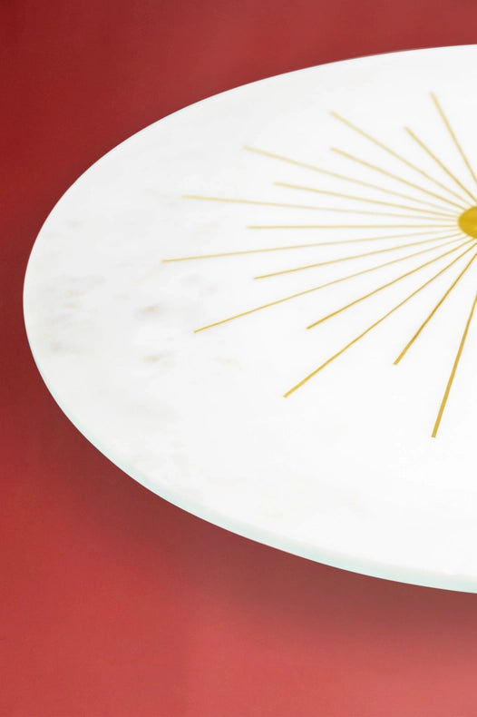 Sunshine Marble Cheese Board, 12"-Cheese Board-GAURI KOHLI-12" x 12" inches-Urbanheer