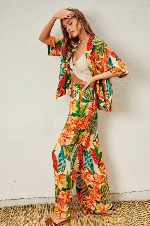 Super Bloom Wide Leg Pull On Pants-Pants-Dress Forum-S-BOTANICAL GARDEN-Urbanheer