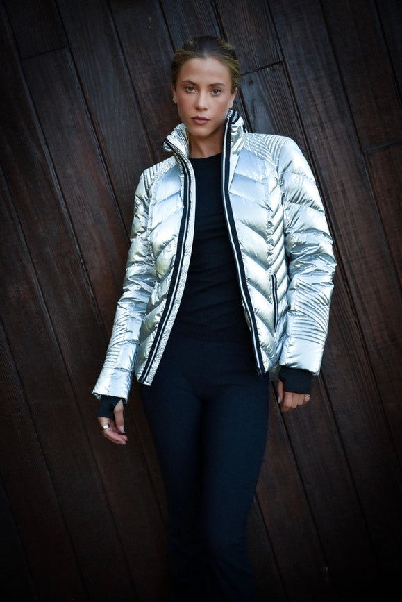 Super Hero Puffer - Silver-Jacket-Blanc Noir-XS-Silver-Urbanheer