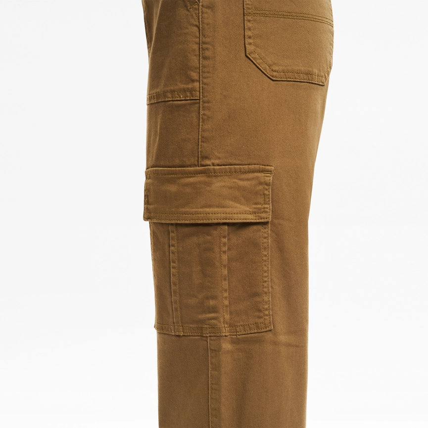 Super High Rise Cargo Straight Twill Pants CAMEL-Cargo Pants-BAYEAS-24-CAMEL-Urbanheer