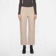 Super High Rise Cargo Straight Twill Pants STONE-Cargo Pants-BAYEAS-24-STONE-Urbanheer