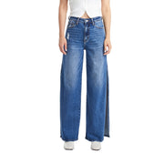 Super High Rise Wide Leg Jeans(Finished Hem,Slit) FREEFALL-Jeans-BAYEAS-24-FREEFALL-Urbanheer