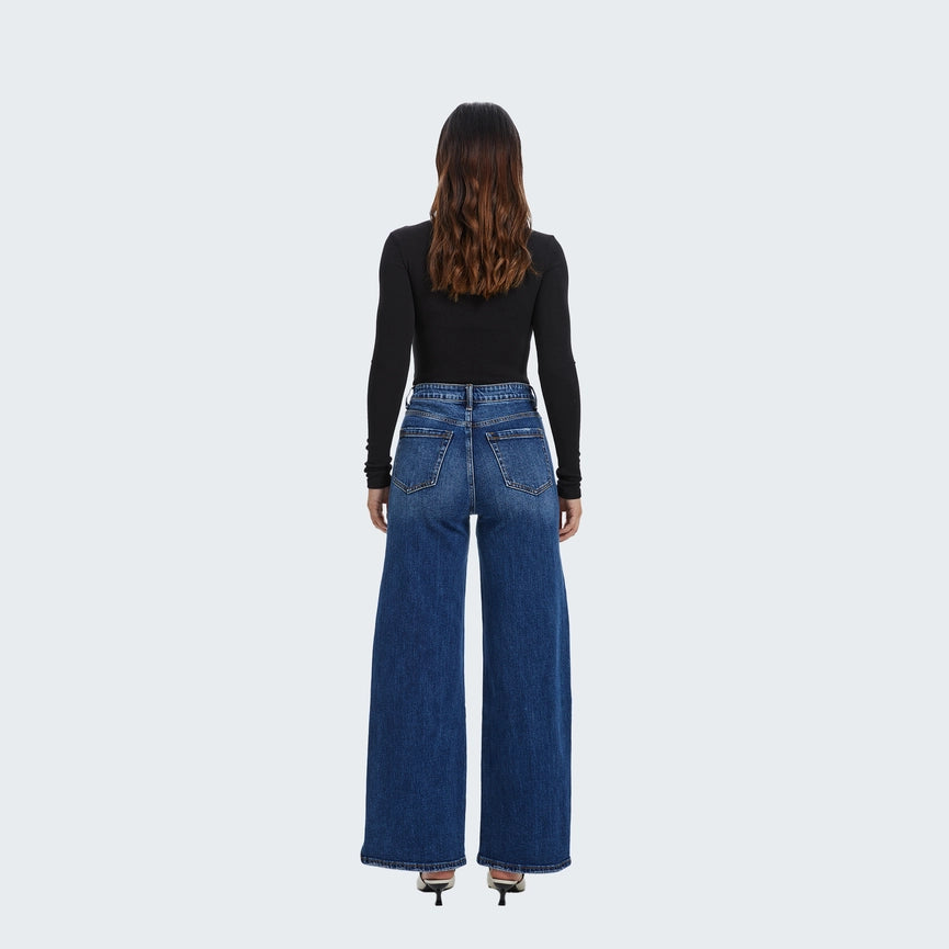 Super High Rise Wide Leg Jeans(Finished Hem,Slit) LOVELY-Jeans-BAYEAS-25-LOVELY-Urbanheer
