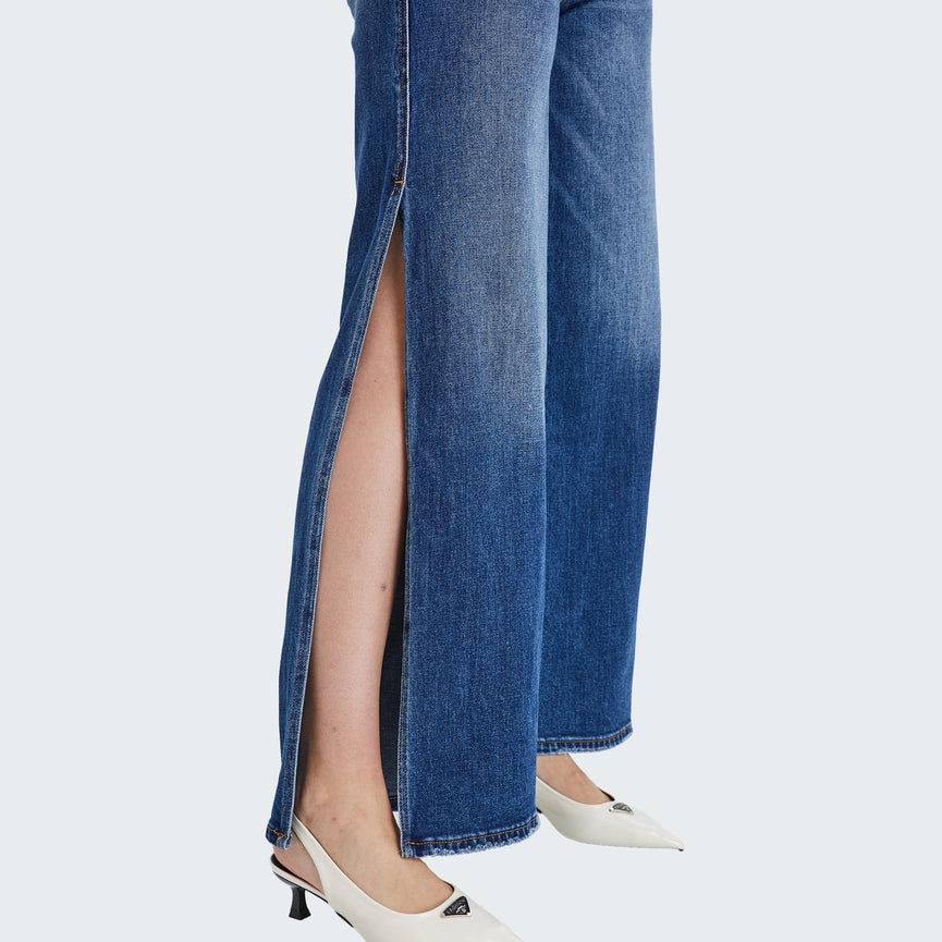 Super High Rise Wide Leg Jeans(Finished Hem,Slit) LOVELY-Jeans-BAYEAS-25-LOVELY-Urbanheer