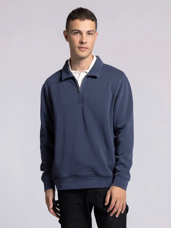 Surplus Quarter Zip - Half Zip Pullover ODYSSEY GREY-Pullover-Thread & Supply (Mens)-M-Urbanheer