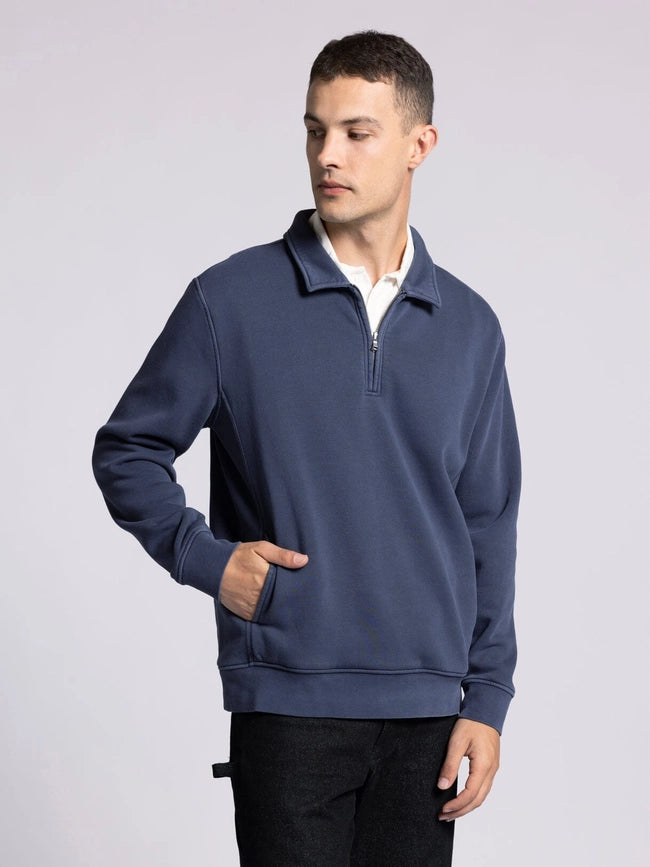 Surplus Quarter Zip - Half Zip Pullover ODYSSEY GREY-Pullover-Thread & Supply (Mens)-M-Urbanheer