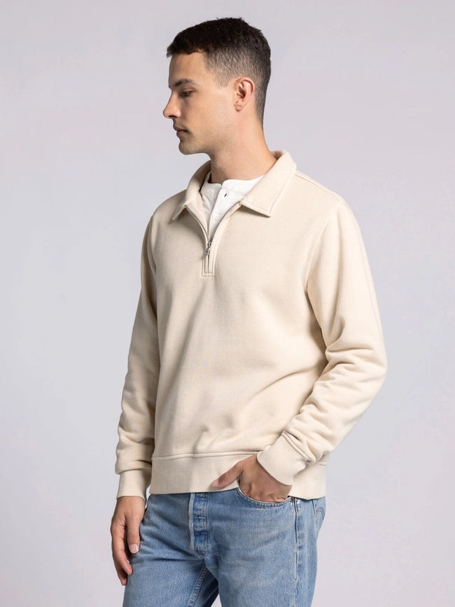 Surplus Quarter Zip - Half Zip Pullover WOOD ASH-Pullover-Thread & Supply (Mens)-M-Urbanheer