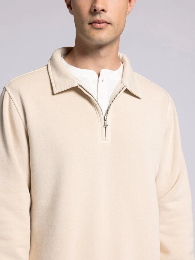 Surplus Quarter Zip - Half Zip Pullover WOOD ASH-Pullover-Thread & Supply (Mens)-M-Urbanheer