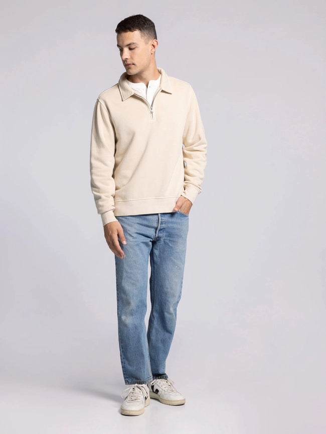 Surplus Quarter Zip - Half Zip Pullover WOOD ASH-Pullover-Thread & Supply (Mens)-M-Urbanheer
