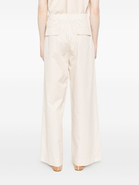 Susanne Bommer Cotton wide-leg trousers