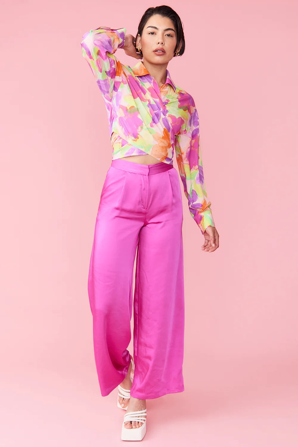 Sustainable Rose Petal Fibre Blouse-Tops-Buy Me Fur Ltd-One Size-Multi-Rose Petal Fibre-Urbanheer