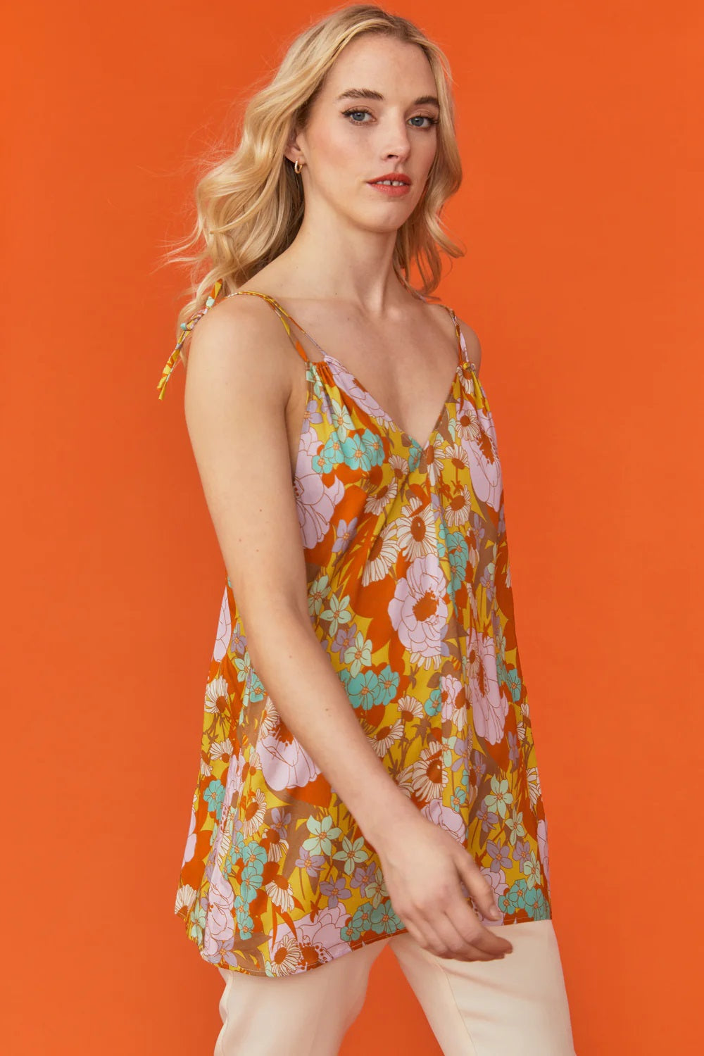 Sustainable Rose Petal Fibre Top-Tops-Buy Me Fur Ltd-One Size-Orange-Rose Petal Fibre-Urbanheer