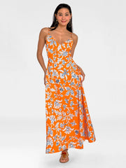Sway & Twirl Dress - Stunning Stippling Orange-Dress-Gretchen Scott LLC-XS-Orange-Urbanheer