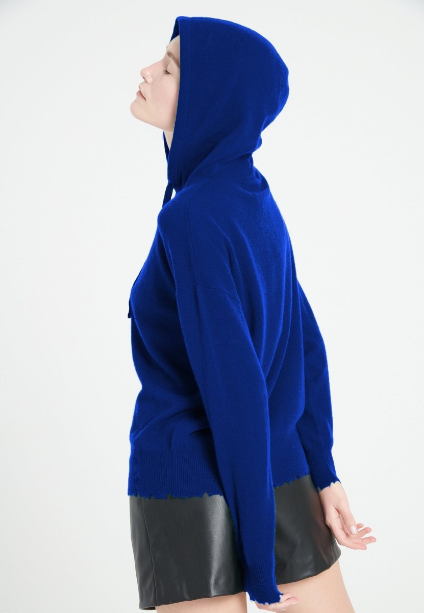 Sweat à capuche cachemire bleu pétrole femme - MIA 16-gilet à capuche femme-Studio Cashmere8-S-SC8-01117-bleu pétrole-Urbanheer