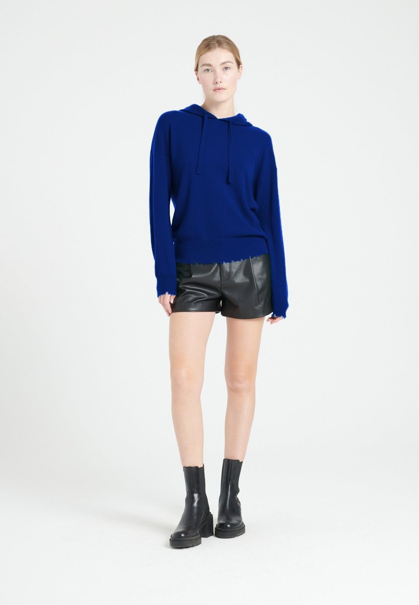 Sweat à capuche cachemire bleu pétrole femme - MIA 16-gilet à capuche femme-Studio Cashmere8-S-SC8-01117-bleu pétrole-Urbanheer