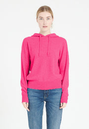 Sweat à capuche cachemire rose indien femme - MIA 16-gilet à capuche femme-Studio Cashmere8-S-SC8-01118-rose indien-Urbanheer