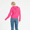 Sweat à capuche cachemire rose indien femme - MIA 16-gilet à capuche femme-Studio Cashmere8-S-SC8-01118-rose indien-Urbanheer